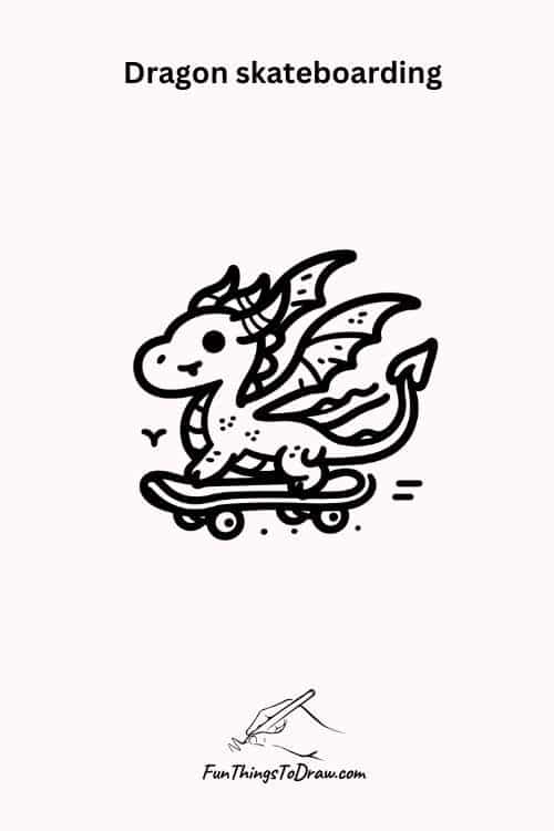 Dragon skateboarding
