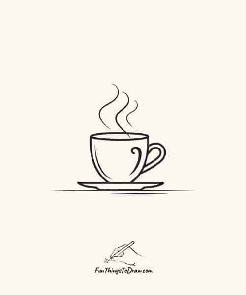 Hot tea with steam