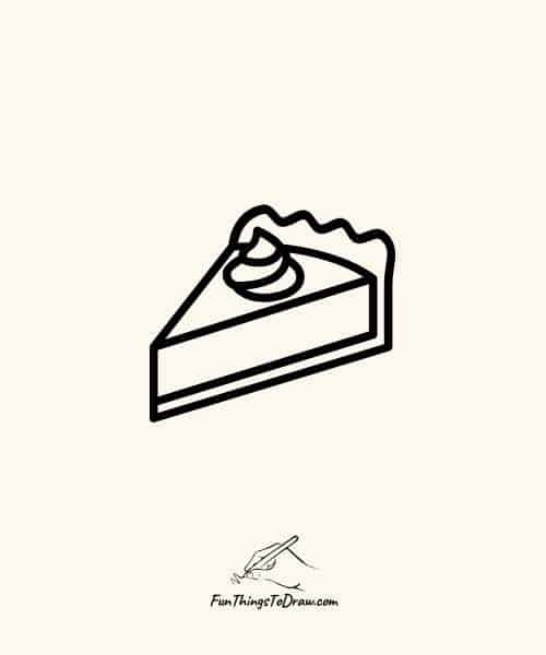 Pumpkin pie slice