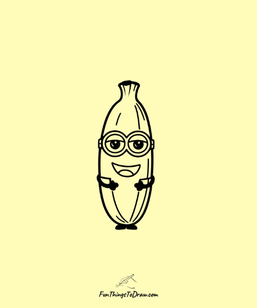 Minion Banana Drawing