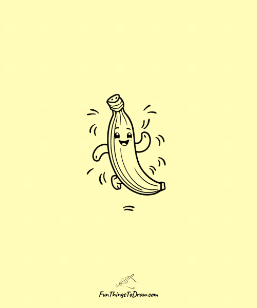 Banana Dancing Drawing