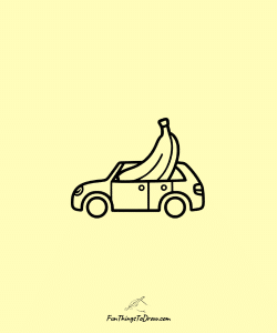 53 Simple Cute Easy Banana Drawing Ideas - Fun Things To Draw