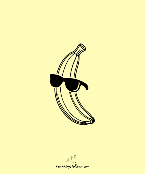 Banana with Sunglasses