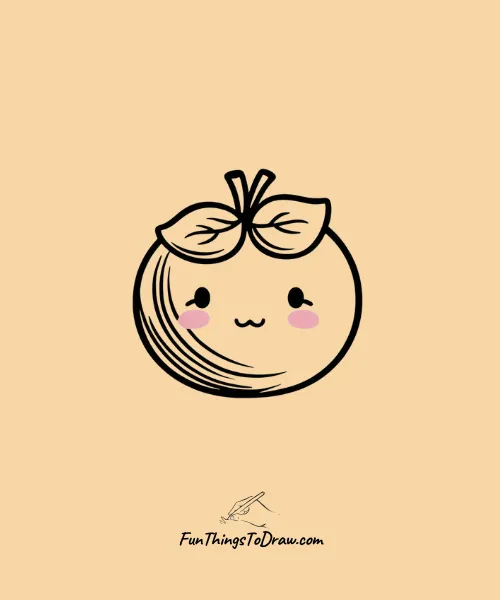 Blushing Blueberry Drawing