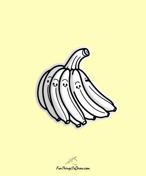 Bunch of Banana Drawing