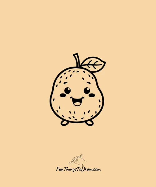 Cheerful Lychee Drawing