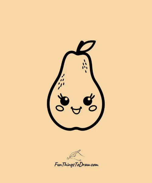 Content Pear Drawing