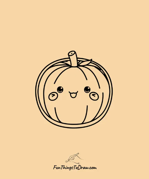 Cute Innocent Happy Orange Drawing
