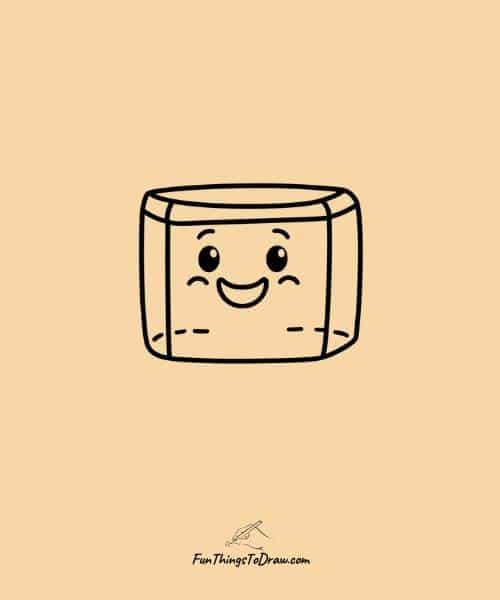 Cute ice cube character
