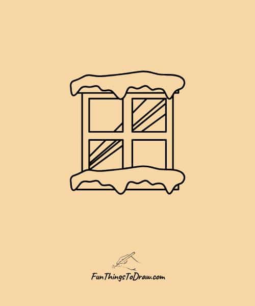 Frosty window drawing idea