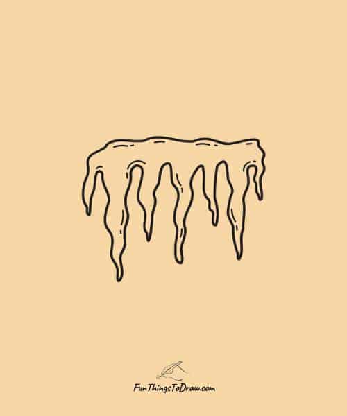 Hanging Icicles drawing