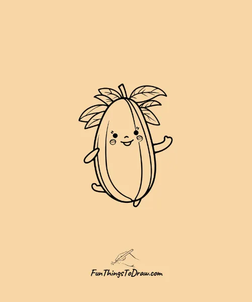 Jolly Papaya Drawing