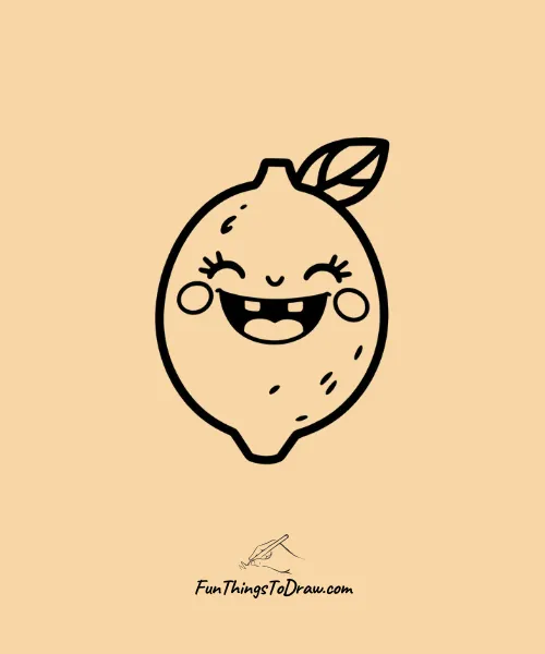 Laughing Lemon Drawing