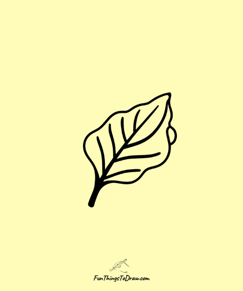 Banana Leaf Drawing