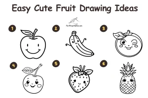 Simple Easy Cute Furit Drawing Ideas
