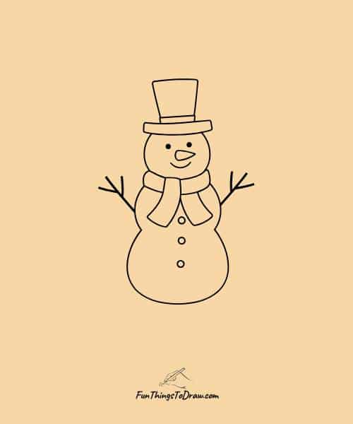 Simple snowman drawing
