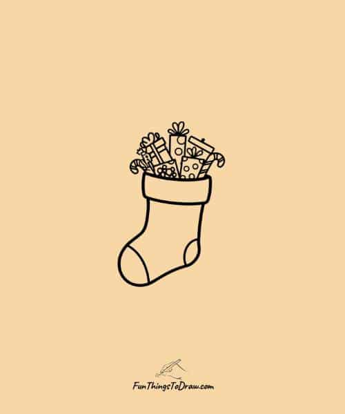 Stocking filled with goodies