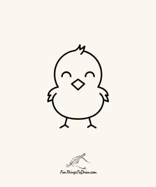 Baby chick drawing