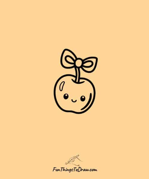 Cherry with bow