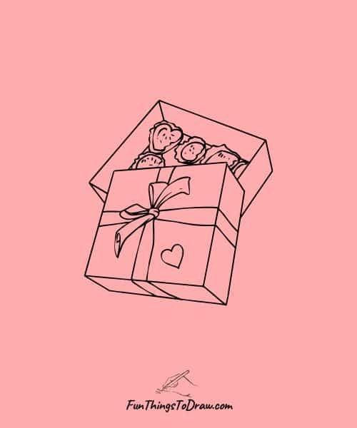 Chocolate box drawing