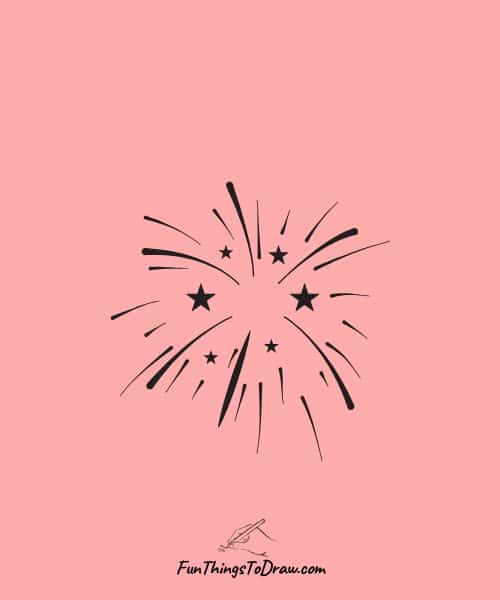 Firework drawing