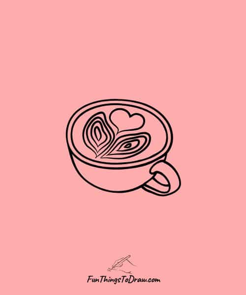 Heart-shaped coffee