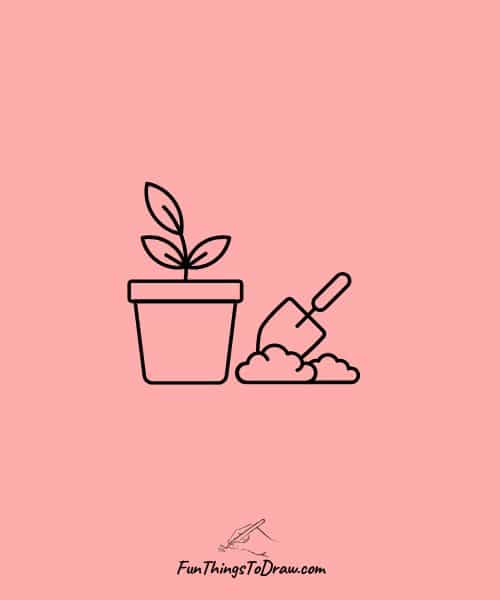 gardening drawing