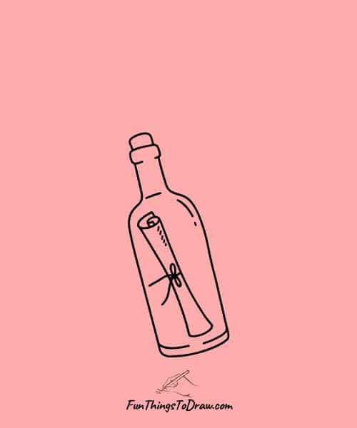 Love message in a bottle