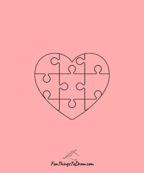 Love puzzle pieces