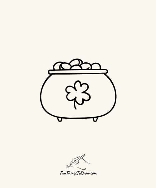 Pot of gold drawing