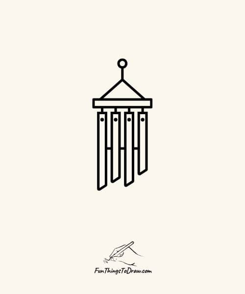 March Drawing Ideas: wind chime