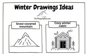 Easy Winter Drawing Ideas