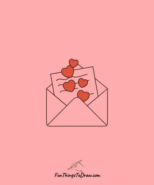 love letter drawing