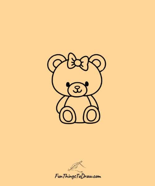 teddy bear with bow
