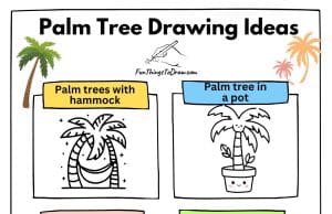 Easy Palm Tree Drawing Ideas