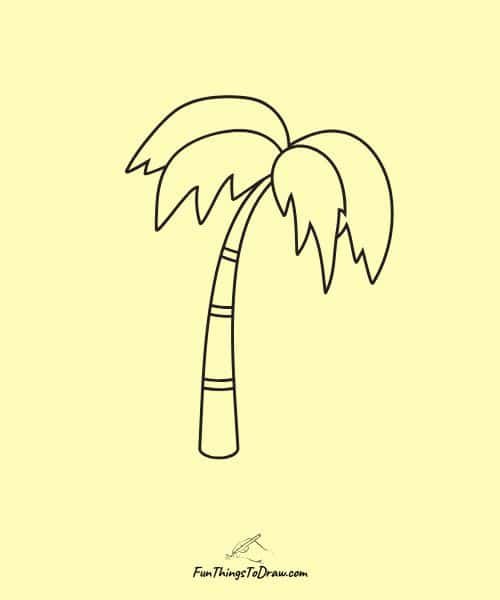 Palm Tree Drawing Ideas: Palm tree outline