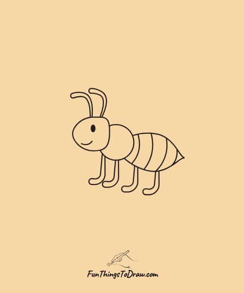 Ant walking