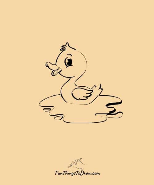 Duck in a pond