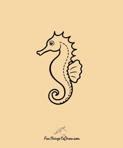 Seahorse drawing