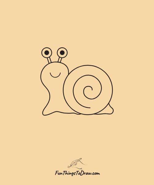 Snail with shell