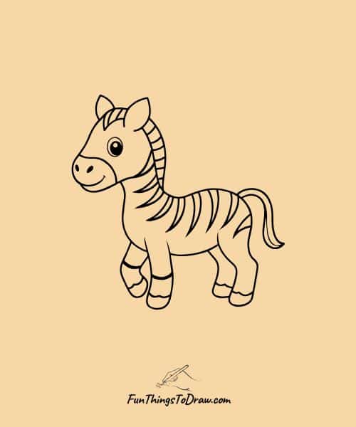 Zebra Drawing