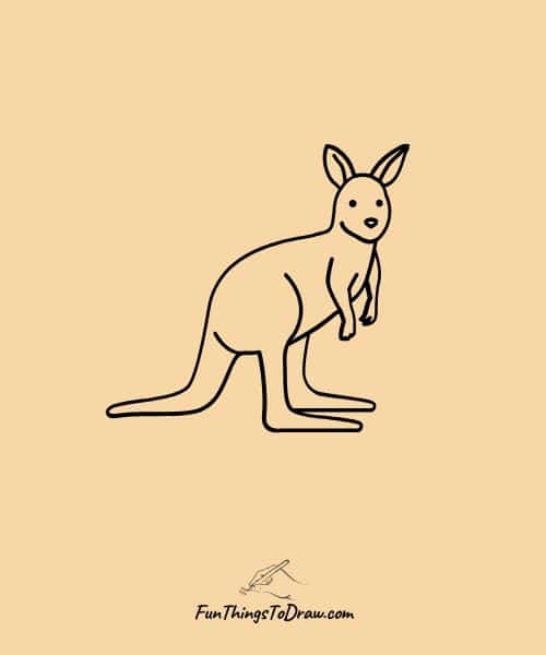 kangaroo drawing