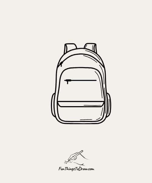 Cute July Drawings - Backpack Drawing