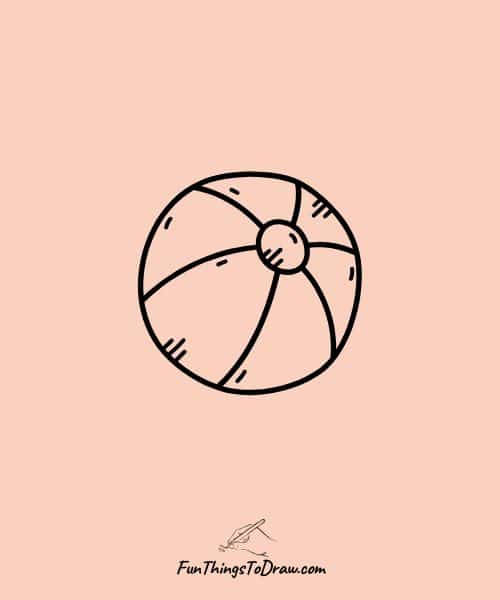 June Drawing Ideas -Drawing of beach ball
