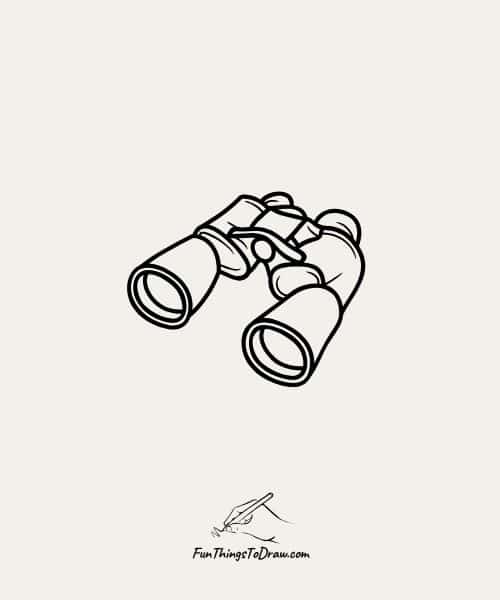 Drawing of Binoculars