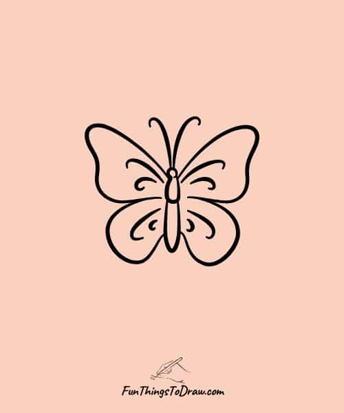 Cute Drawing of a butterfly