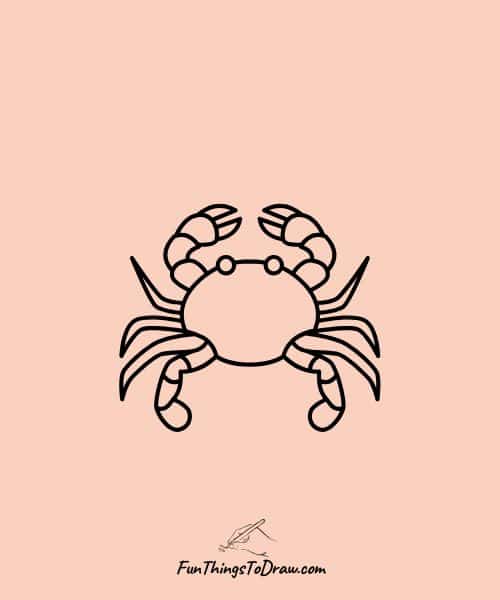 June Drawings (crab drawing)