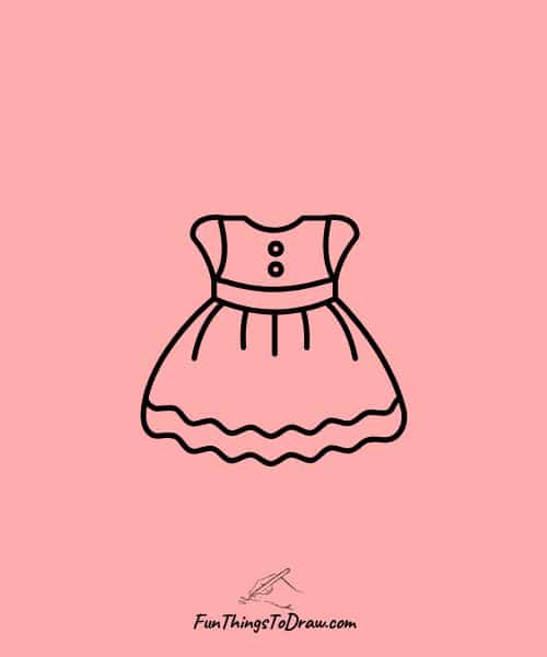 Drawing of a frock