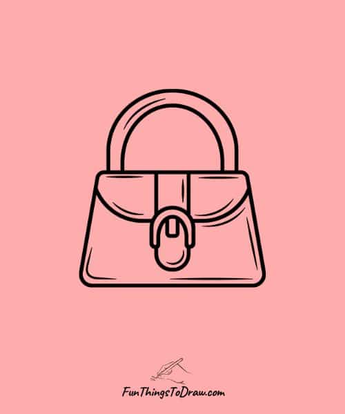 Drawing of handbag