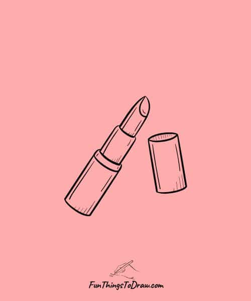 Drawing of lipstick